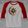Raglan 3/4 Roundneck Shirt (Gray Body) Thumbnail