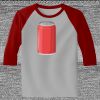 Raglan 3/4 Roundneck Shirt (Gray Body) Thumbnail