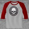 Raglan 3/4 Roundneck Shirt (Gray Body) Thumbnail