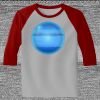 Raglan 3/4 Roundneck Shirt (Gray Body) Thumbnail