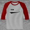 Raglan 3/4 Roundneck Shirt (Gray Body) Thumbnail