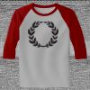 Raglan 3/4 Roundneck Shirt (Gray Body) Thumbnail