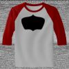 Raglan 3/4 Roundneck Shirt (Gray Body) Thumbnail