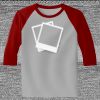 Raglan 3/4 Roundneck Shirt (Gray Body) Thumbnail