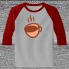 Raglan 3/4 Roundneck Shirt (Gray Body) Thumbnail