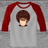 Raglan 3/4 Roundneck Shirt (Gray Body) Thumbnail