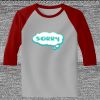 Raglan 3/4 Roundneck Shirt (Gray Body) Thumbnail
