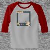 Raglan 3/4 Roundneck Shirt (Gray Body) Thumbnail