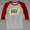 Raglan 3/4 Roundneck Shirt (Gray Body) Thumbnail