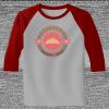 Raglan 3/4 Roundneck Shirt (Gray Body) Thumbnail