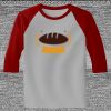 Raglan 3/4 Roundneck Shirt (Gray Body) Thumbnail