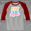 Raglan 3/4 Roundneck Shirt (Gray Body) Thumbnail