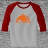 Raglan 3/4 Roundneck Shirt (Gray Body) Thumbnail