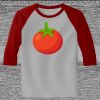 Raglan 3/4 Roundneck Shirt (Gray Body) Thumbnail