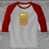 Raglan 3/4 Roundneck Shirt (Gray Body) Thumbnail