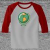 Raglan 3/4 Roundneck Shirt (Gray Body) Thumbnail
