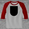 Raglan 3/4 Roundneck Shirt (Gray Body) Thumbnail