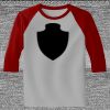 Raglan 3/4 Roundneck Shirt (Gray Body) Thumbnail