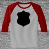 Raglan 3/4 Roundneck Shirt (Gray Body) Thumbnail