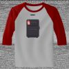 Raglan 3/4 Roundneck Shirt (Gray Body) Thumbnail