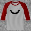 Raglan 3/4 Roundneck Shirt (Gray Body) Thumbnail