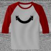 Raglan 3/4 Roundneck Shirt (Gray Body) Thumbnail