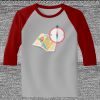 Raglan 3/4 Roundneck Shirt (Gray Body) Thumbnail