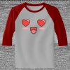Raglan 3/4 Roundneck Shirt (Gray Body) Thumbnail