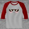 Raglan 3/4 Roundneck Shirt (Gray Body) Thumbnail