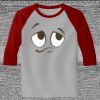 Raglan 3/4 Roundneck Shirt (Gray Body) Thumbnail