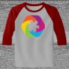Raglan 3/4 Roundneck Shirt (Gray Body) Thumbnail