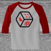 Raglan 3/4 Roundneck Shirt (Gray Body) Thumbnail