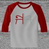 Raglan 3/4 Roundneck Shirt (Gray Body) Thumbnail