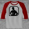 Raglan 3/4 Roundneck Shirt (Gray Body) Thumbnail