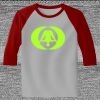 Raglan 3/4 Roundneck Shirt (Gray Body) Thumbnail