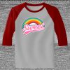Raglan 3/4 Roundneck Shirt (Gray Body) Thumbnail