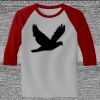 Raglan 3/4 Roundneck Shirt (Gray Body) Thumbnail