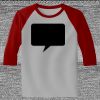 Raglan 3/4 Roundneck Shirt (Gray Body) Thumbnail