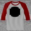 Raglan 3/4 Roundneck Shirt (Gray Body) Thumbnail