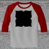 Raglan 3/4 Roundneck Shirt (Gray Body) Thumbnail