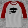 Raglan 3/4 Roundneck Shirt (Gray Body) Thumbnail
