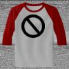 Raglan 3/4 Roundneck Shirt (Gray Body) Thumbnail