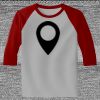 Raglan 3/4 Roundneck Shirt (Gray Body) Thumbnail