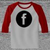 Raglan 3/4 Roundneck Shirt (Gray Body) Thumbnail
