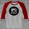 Raglan 3/4 Roundneck Shirt (Gray Body) Thumbnail