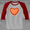 Raglan 3/4 Roundneck Shirt (Gray Body) Thumbnail