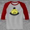 Raglan 3/4 Roundneck Shirt (Gray Body) Thumbnail
