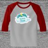 Raglan 3/4 Roundneck Shirt (Gray Body) Thumbnail