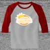 Raglan 3/4 Roundneck Shirt (Gray Body) Thumbnail