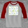 Raglan 3/4 Roundneck Shirt (Gray Body) Thumbnail